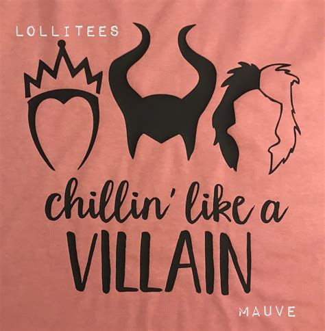 Villain Shirt Chillin Like A Villain Villain Halloween | Etsy