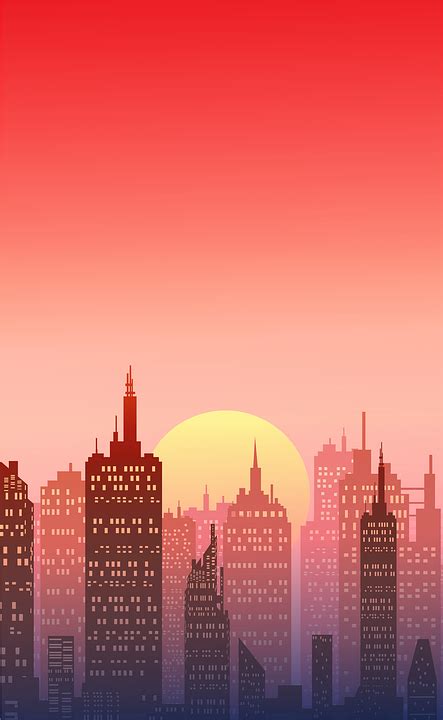 City Skyline Sunset - Free image on Pixabay - Pixabay