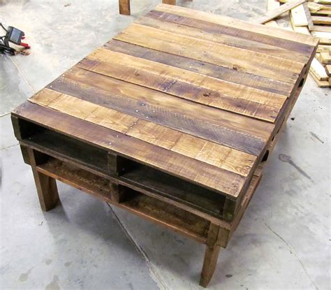 Two-pallet Rustic Pallet Coffee Table • 1001 Pallets