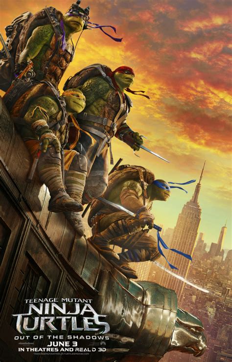 Teenage Mutant Ninja Turtles: Out of the Shadows Gets A New Movie Poster