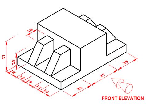 Third angle orthographic projection 11