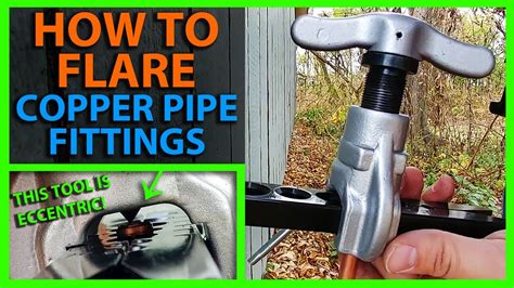 How To Flare Copper Pipe Fittings - Eccentric Flare Tool - YouTube