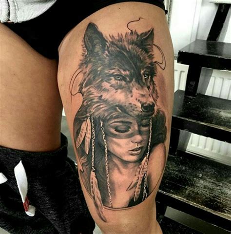 Pin by Maegan Phillips on Ink | Wolf tattoos, Wolf girl tattoos, Tattoos