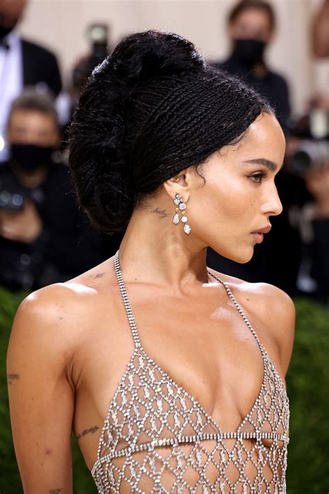 Zoë Kravitz sports sheer dress on Met Gala 2021 red carpet