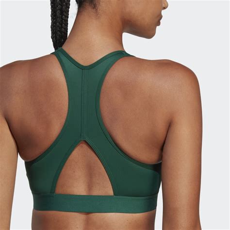 adidas Sports Club Medium-Support Bra - Green | adidas LK