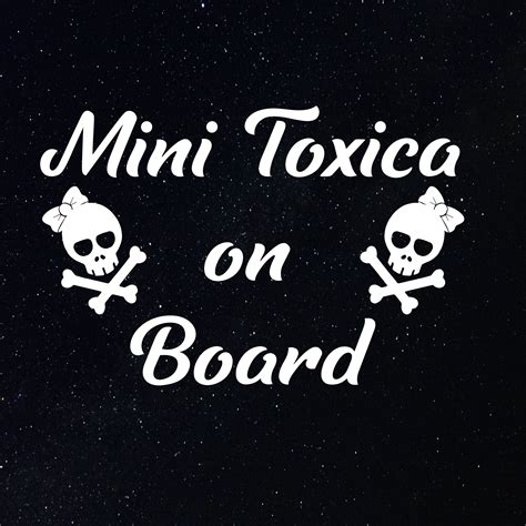 MINI TOXICA On BOARD Decal / Para La Troca/ Puro Trokiando / | Etsy in ...