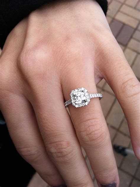princess cut halo engagement rings Engagement Rings Sale, Cushion Cut Engagement Ring, Beautiful ...