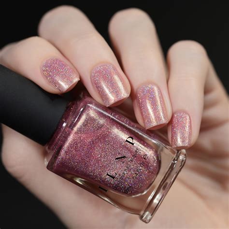 Ballet Slipper - Soft Pink Holographic Nail Polish by ILNP