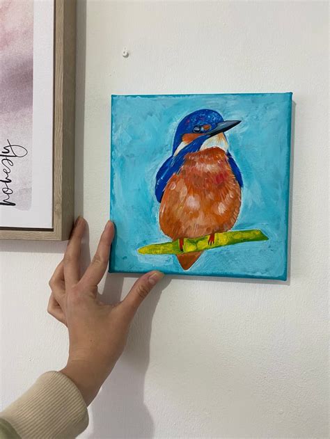 Kingfisher acrylic painting Acrylic painting by Bethany Taylor | Artfinder