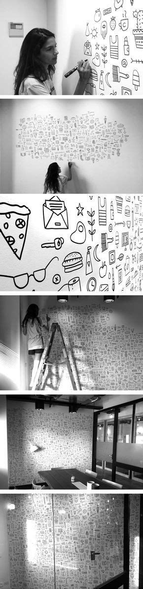 Doodle wall art | hand drawn illustration by PUDISH Mural Art, Wall Murals, Wall Art, Japan ...