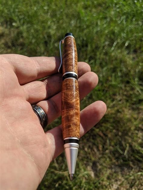 Burl Wood Pen - Cigar - Asian Satinwood