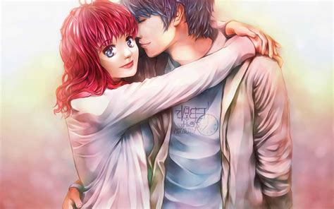 Anime Couple Hug Wallpapers - Wallpaper Cave