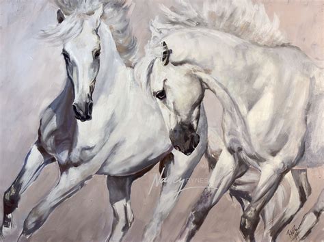 Horse Play (Andalusian Horses) by Nancy Rynes | Horses, Horse art, Andalusian horse