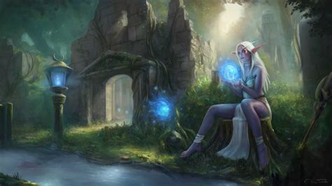 Fan Art - Night Elf Priestess : r/wow