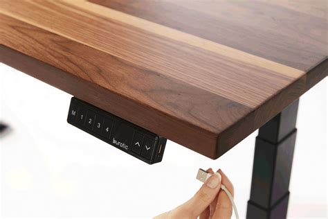 Walnut Solid Wood Standing Desk - Achiever | burotic
