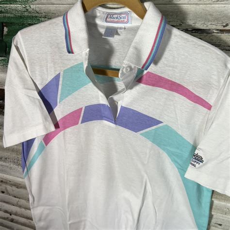 Vintage 80s Polo Wicked cool colors Size is large... - Depop