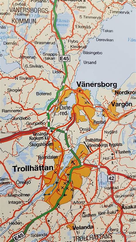 Karta över Västra Götaland för nålar - Kartkungen kartor för nålmarkering