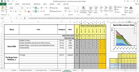 Scrum Excel Template - Free Download