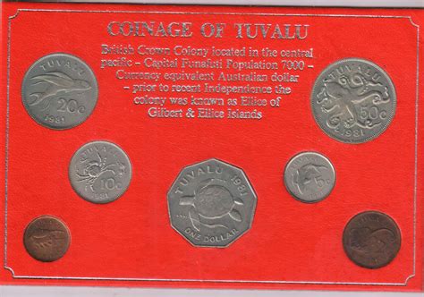 Tuvalu- set of 7 unc coins - KB Coins & Currencies