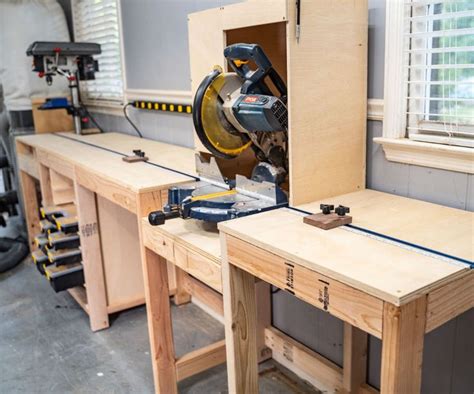 Miter Station + Storage Out of 2x4's | Diy woodworking, Mitre saw ...
