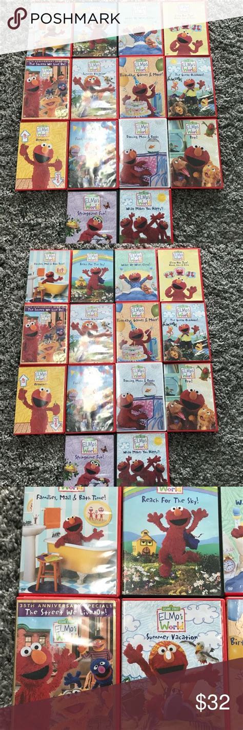 Elmo’s World DVD’s Lot Of 14 Sesame Street Elmo’s World DVD’s lot of 14 ...