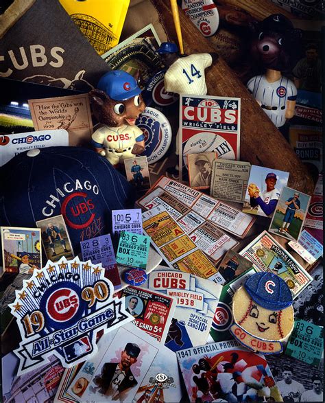 Chicago Cubs Memorabilia Photograph by David M Spindel