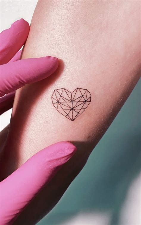 Diamond Heart Tattoo | InkStyleMag