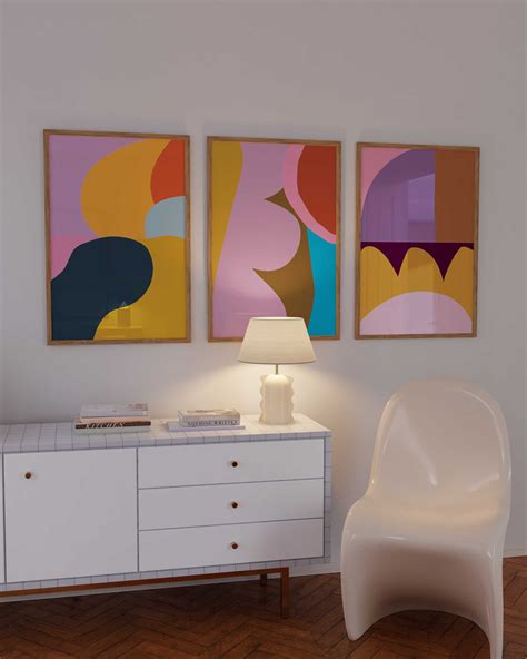 Colorful Wall Art Abstract Wall Art Colorful Prints Gallery Wall ...