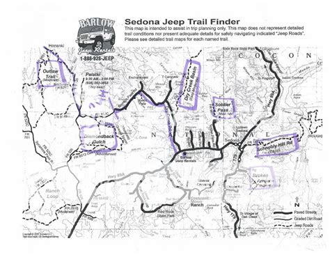 Sedona jeep trail map