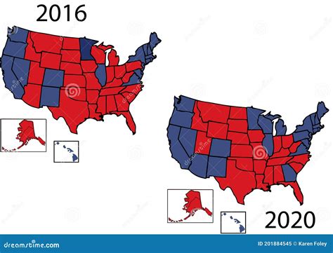 Electoral Map 2020 stock illustration. Illustration of election - 201884545