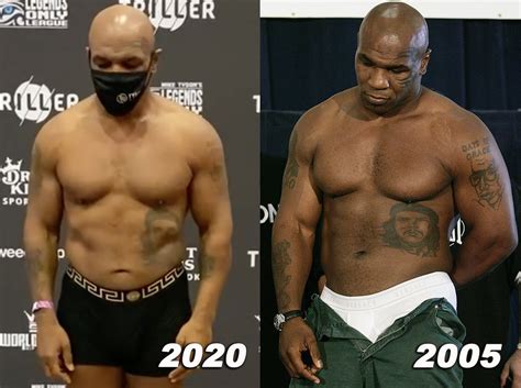 Side-by-side pic: Check out Mike Tyson body 15 years removed from last fight - MMAmania.com