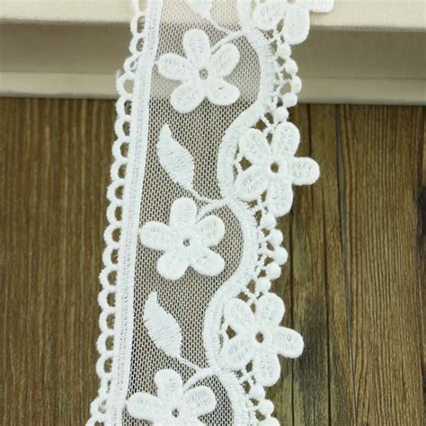 Aliexpress.com : Buy Lace cotton lace white fabric 100% cotton embroidery lace garment ...