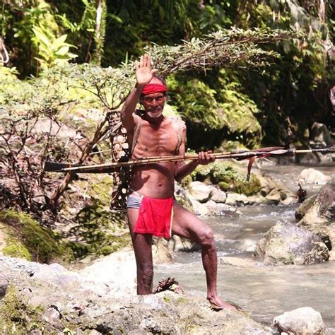 A Togutil (Inner Tobelo) tribe man, the island of Halmahera. Inner Tobelo tribe considered as an ...