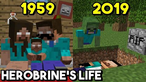 Monster School : Herobrine's Life - Minecraft Animation - YouTube