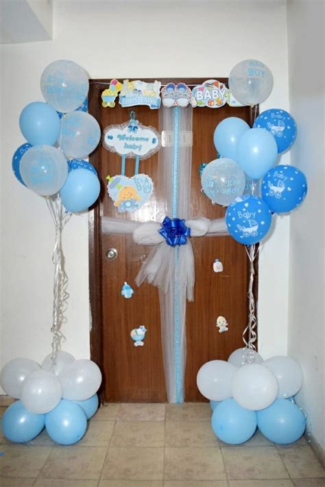 Baby Welcome Decoration Ideas At Home Welcome Baby Boy Decor Decorations Banner Nolan Pennant ...
