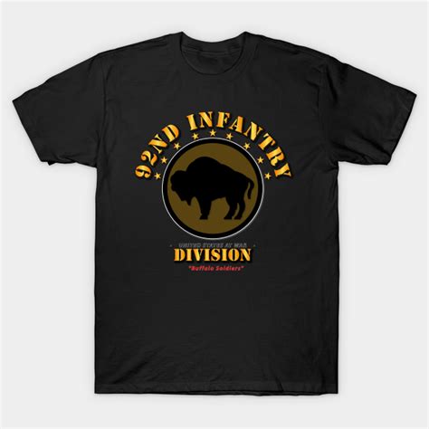 92nd Infantry Division - Buffalo Soldiers - 92nd Infantry Division Buffalo Soldiers - T-Shirt ...