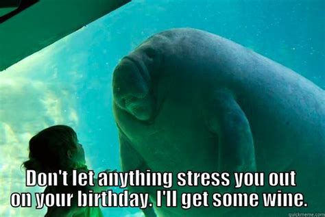 Birthday manatee - quickmeme