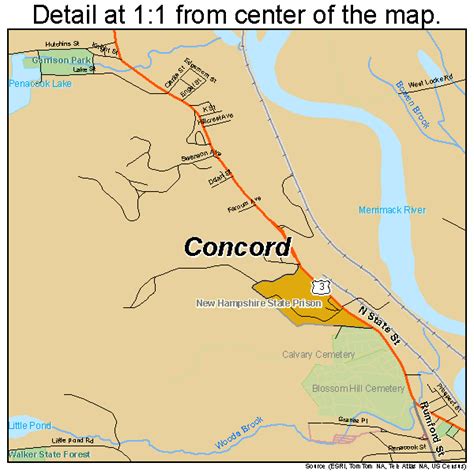 Concord New Hampshire Street Map 3314200