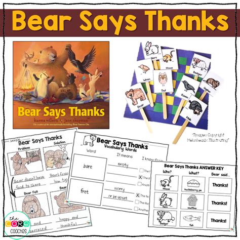 Bear Says Thanks Read Aloud - Thanksgiving Activities - Reading ...