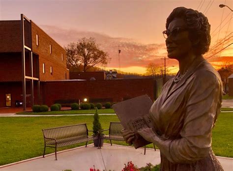 Jack Bailey on LinkedIn: Katherine Johnson statue on the WVSU campus at sunset. One of my favorite…