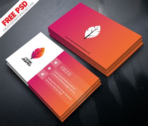 Business Card Templates Psd Free Download