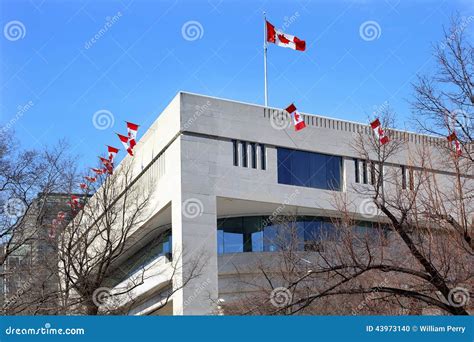 Canada Flags Embassy Pennsylvania Ave Washington DC Stock Photo - Image ...