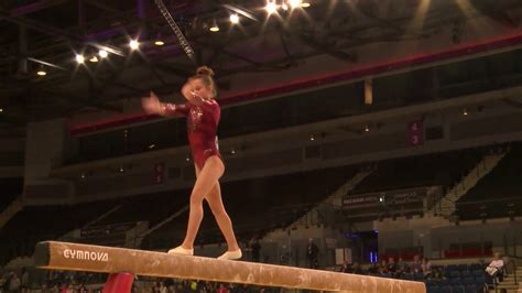 Annie Young AA Silver beam Junior 2019 British Gymnastics Championships MAG U14 AA - YouTube