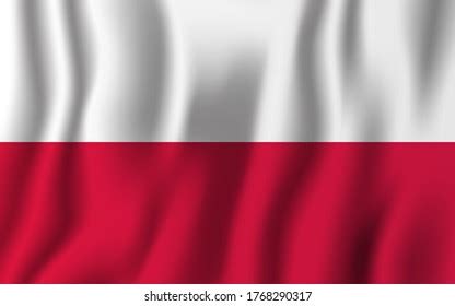 Poland Flag Official Ratio Wavy Flag Stock Vector (Royalty Free) 2398481675 | Shutterstock