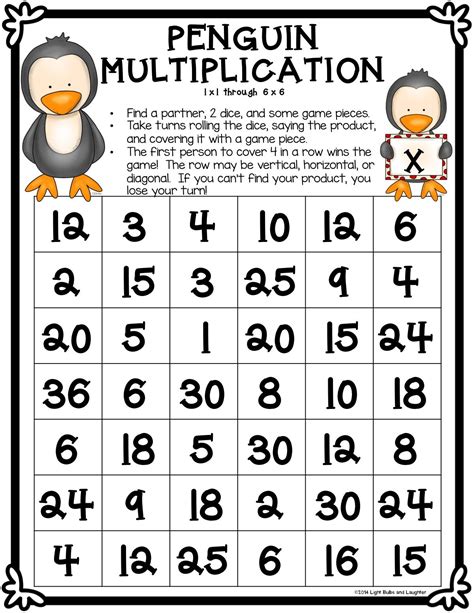 Light Bulbs and Laughter: "Teacher, Your Penguin is Too Fat!" | Math lessons, Multiplication ...