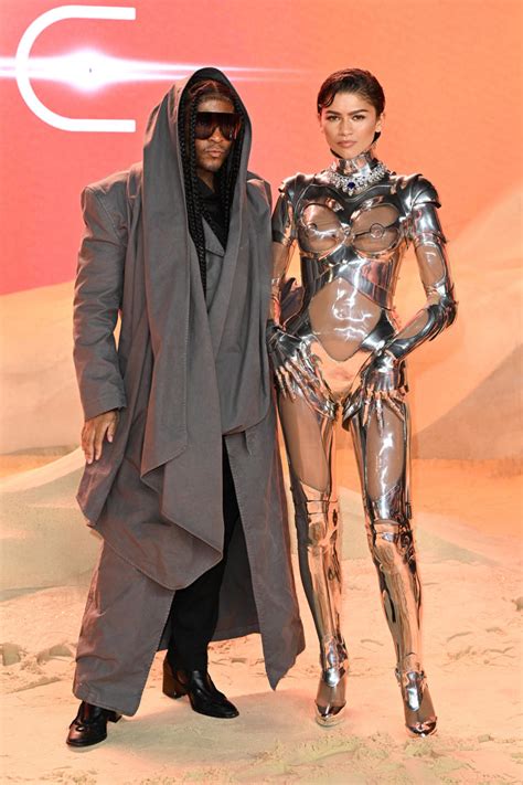 Zendaya steals the show at Dune 2 premiere in vintage Mugler robot suit ...