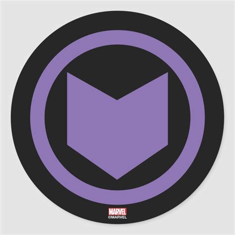 Avengers Classics | Hawkeye Arrow Icon Classic Round Sticker | Zazzle | Marvel hawkeye, Marvel ...