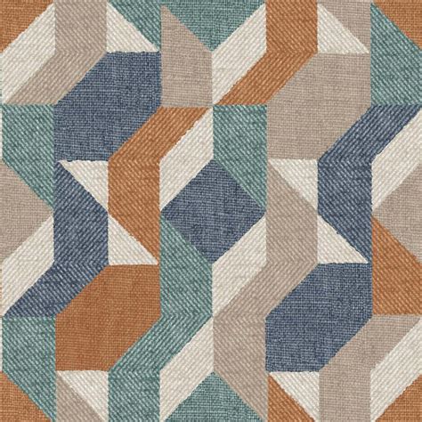 Superfresco Easy Woven Abstract Blue and Orange Wallpaper | Wilko