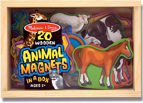 Melissa and Doug Toy, Magnetic Wooden Animals - Macy's | Wooden animals, Melissa and doug ...