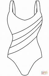 Girl Swimsuit coloring page  Free Printable Coloring Pages sketch template